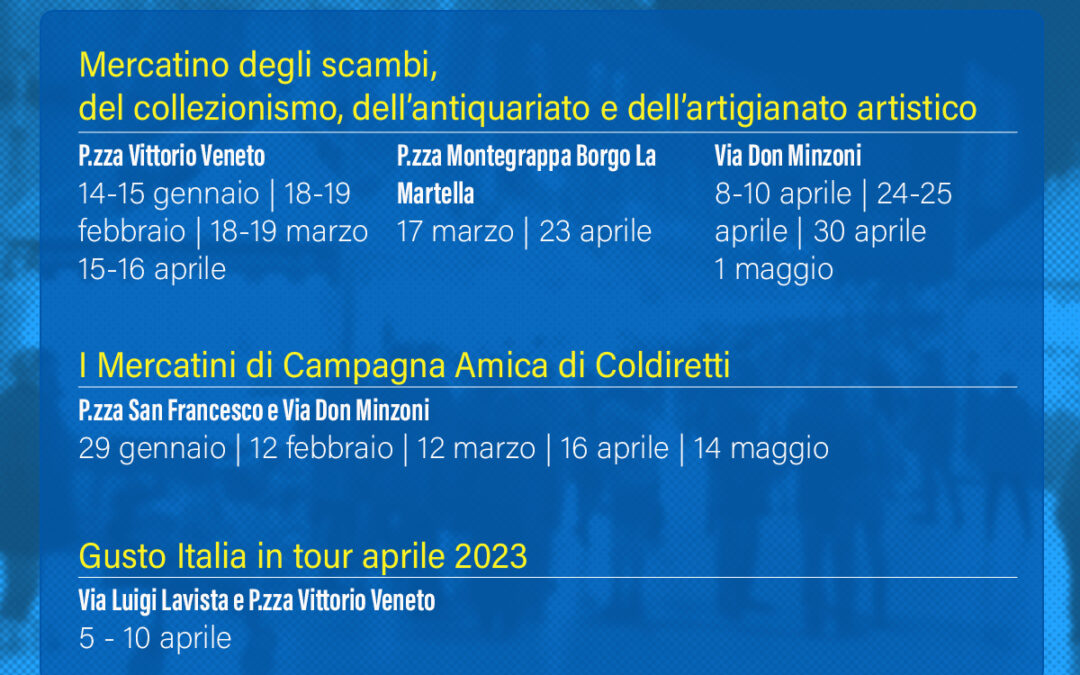 A Matera i mercatini invernali e primaverili