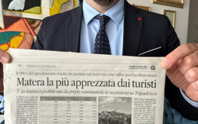 Matera è la città italiana più apprezzata dai turisti