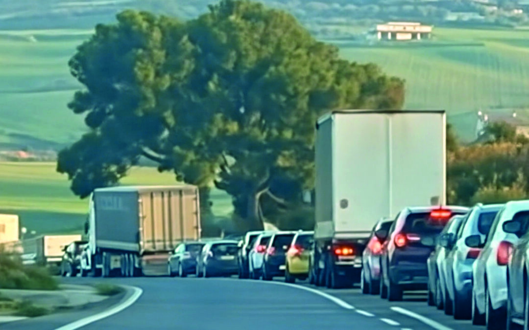 Informazioni utili per la viabilità: smottamento sulla Strada Statale 7
